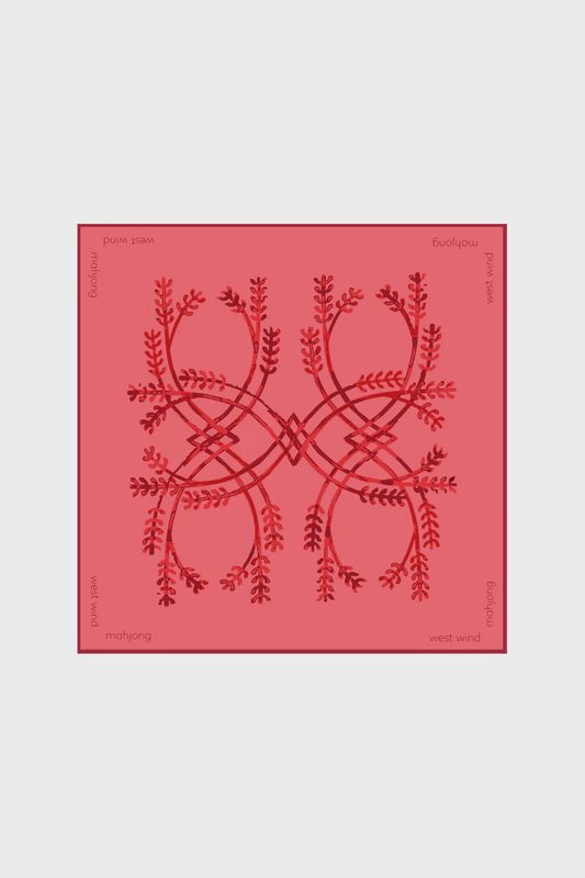 MAHJONG TILE MAT - RED