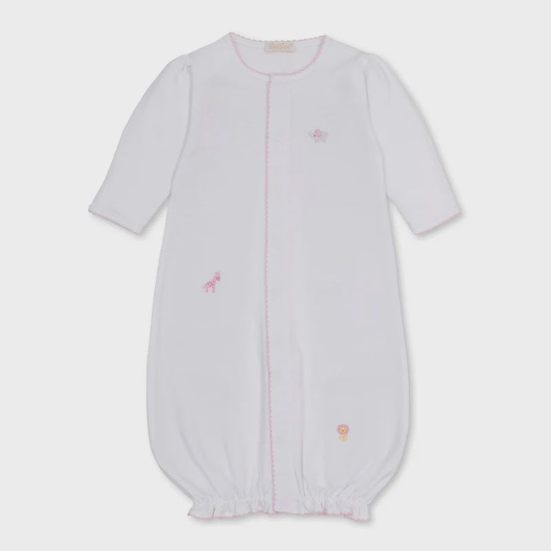 JUNGLE HANG PUT PINK CONVERTER GOWN NB
