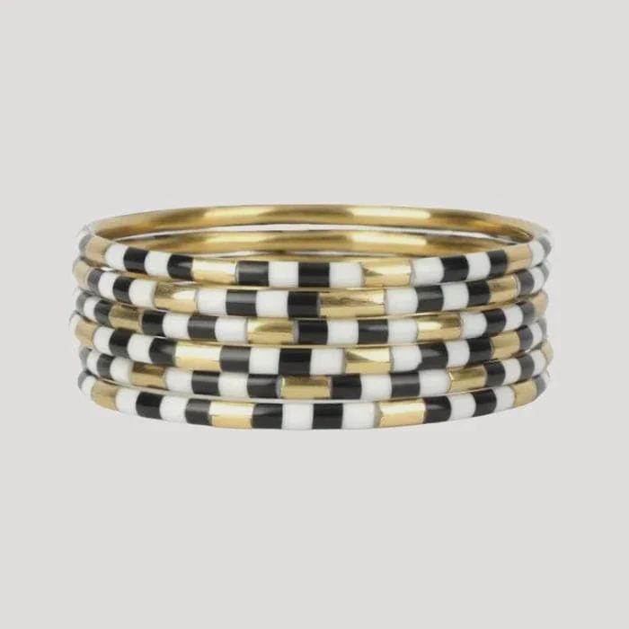 BLACK VEDA BANGLES S/6