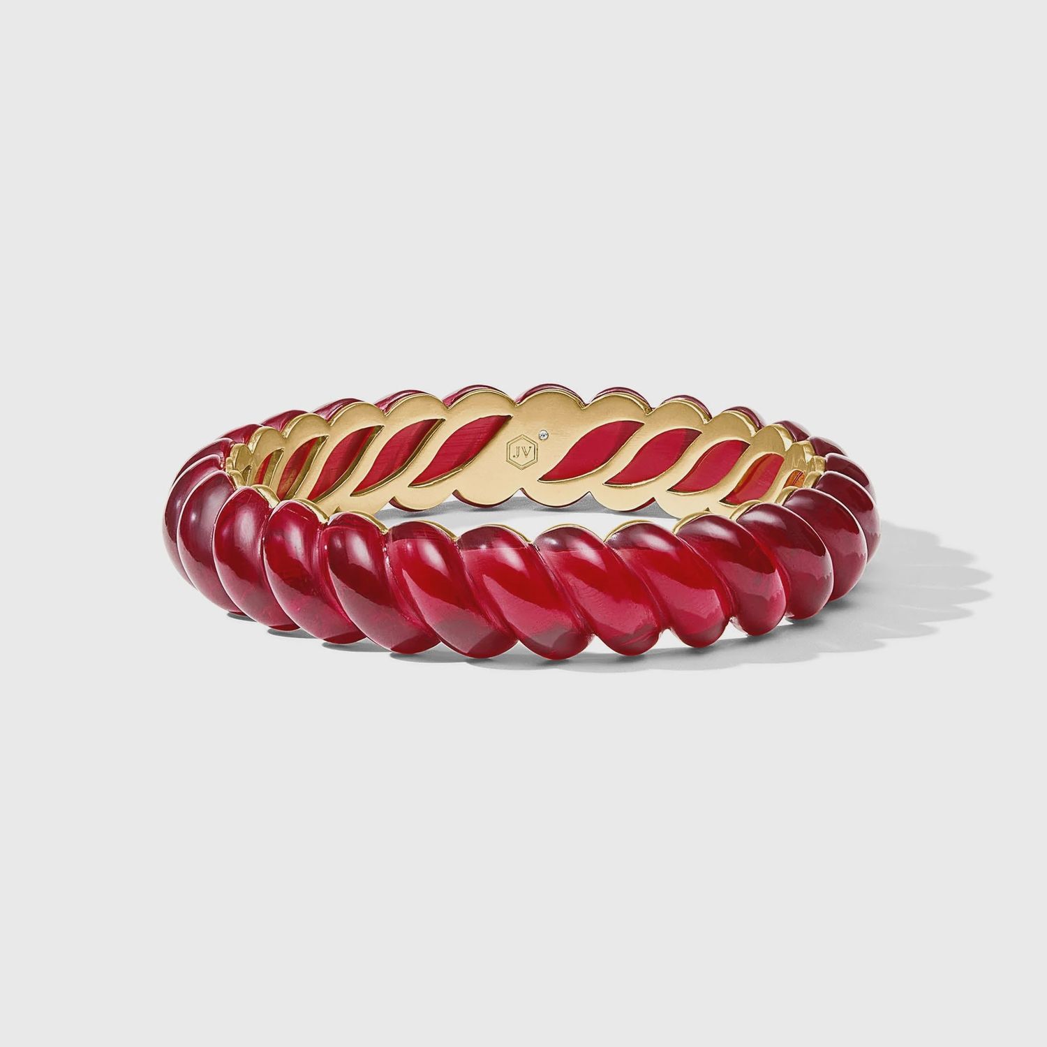 RAVELLO STATEMENT BANGLE CRANBERRY SMALL