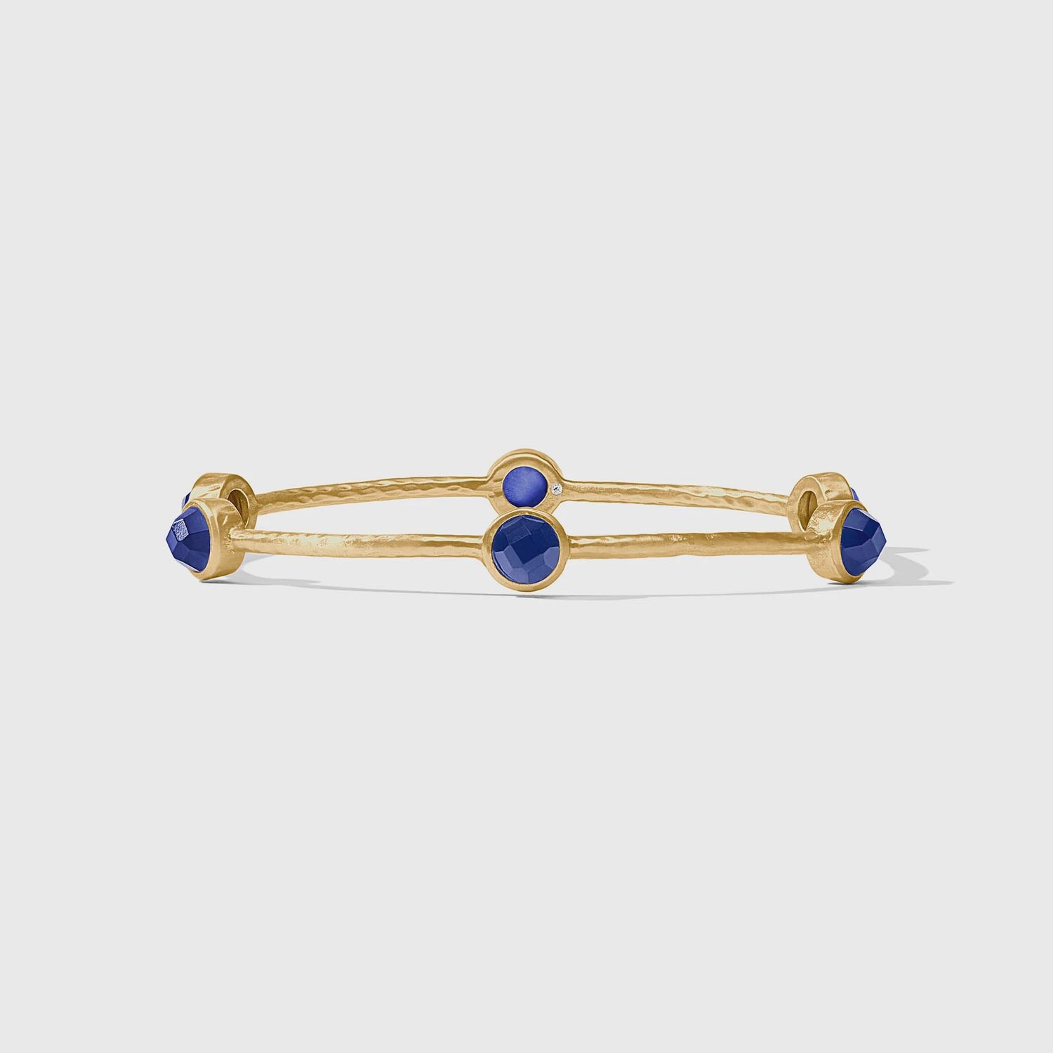 MILANO LUXE BANGLE IRIDESCENT SAPPHIRE BLUE MEDIUM