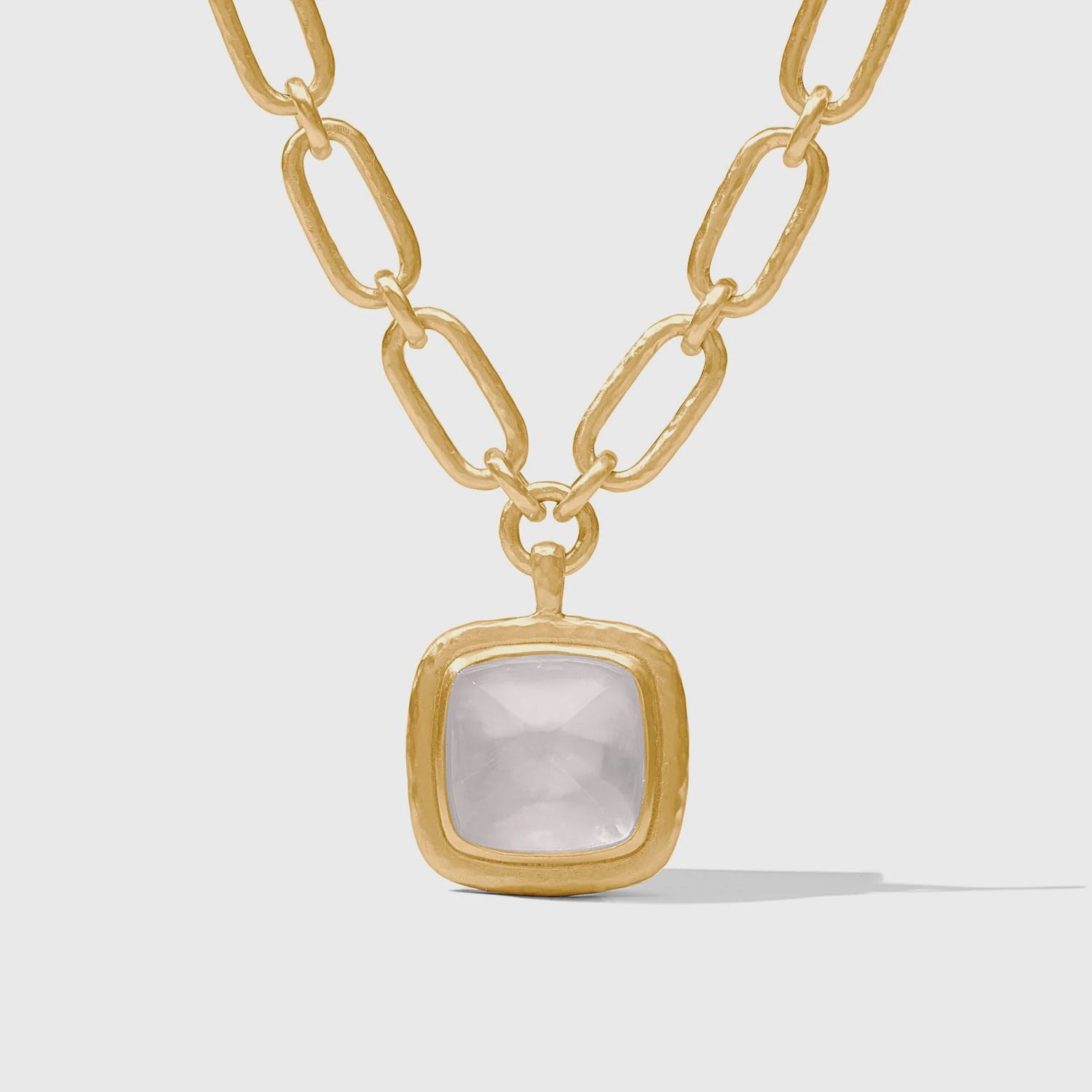 SAHARA STATEMENT GOLD NECKLACE CLEAR CRYSTAL