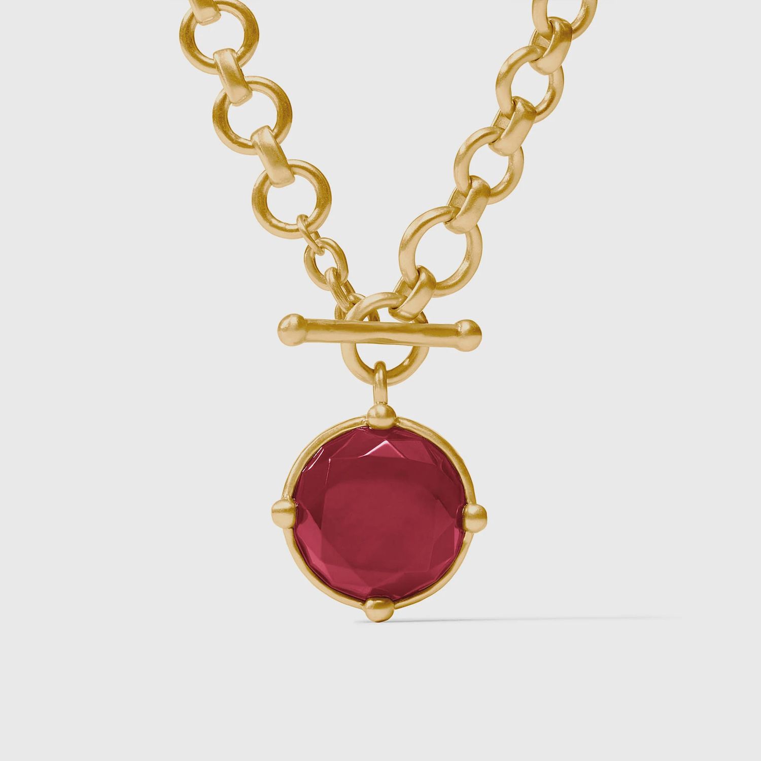HONEYBEE DEMI GOLD NECKLACE RUBY RED