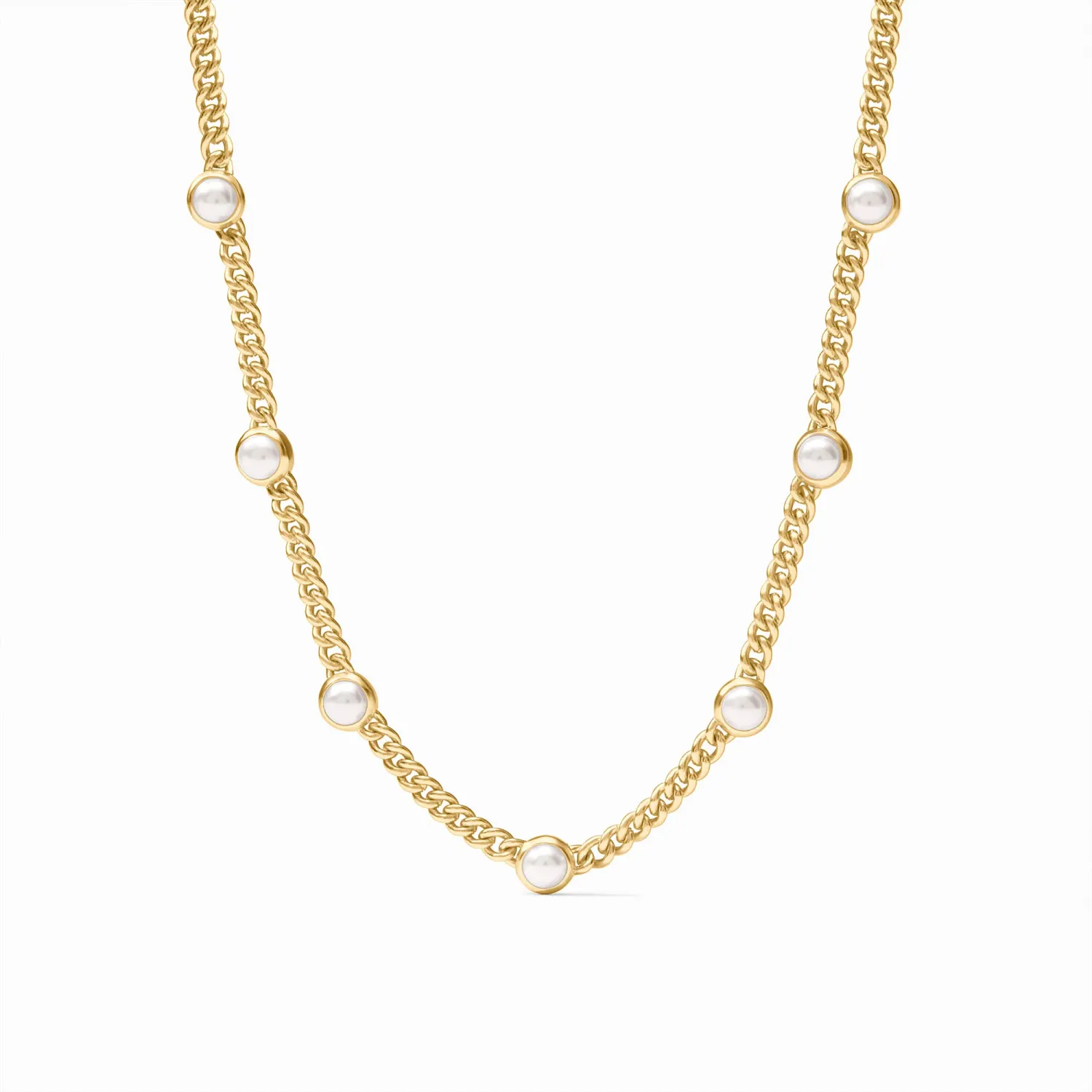 DOLCE DELICATE STATION GOLD NECKLACE PEARL