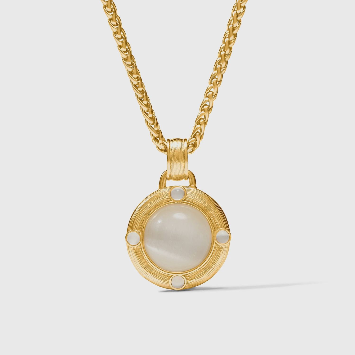 COBBLESTONE DEMI NECKLACE GOLD IVORY CAT'S EYE
