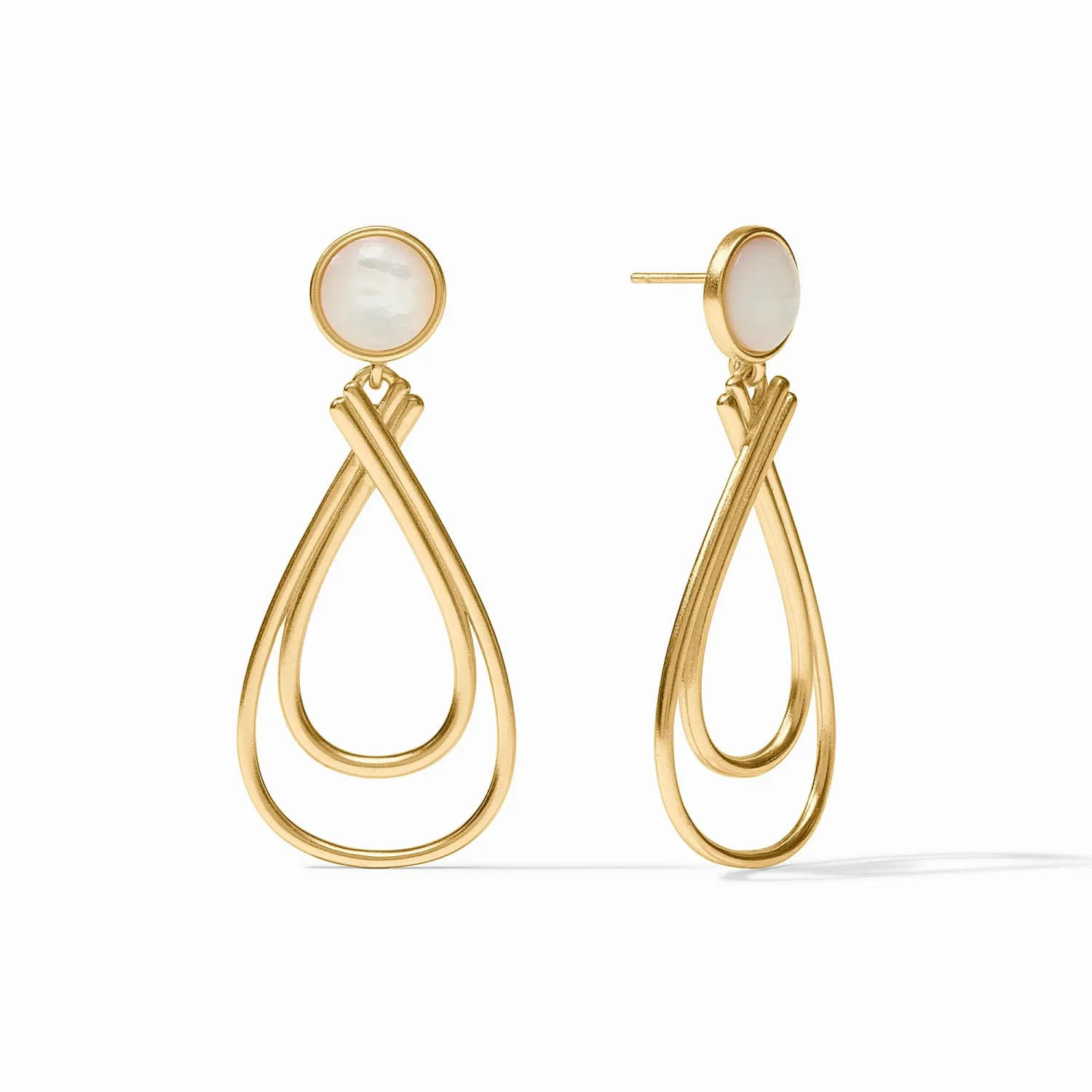 ESSEX STONE EARRING MOTHER OF PEARL