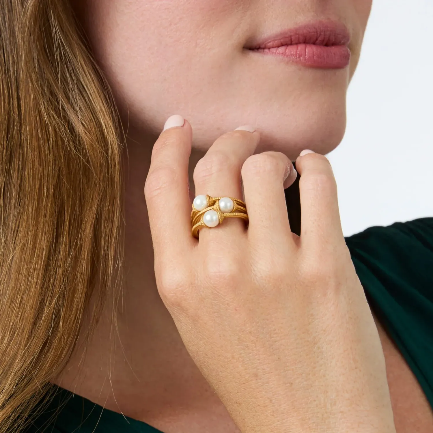 CALYPSO TRIO RING PEARL 7
