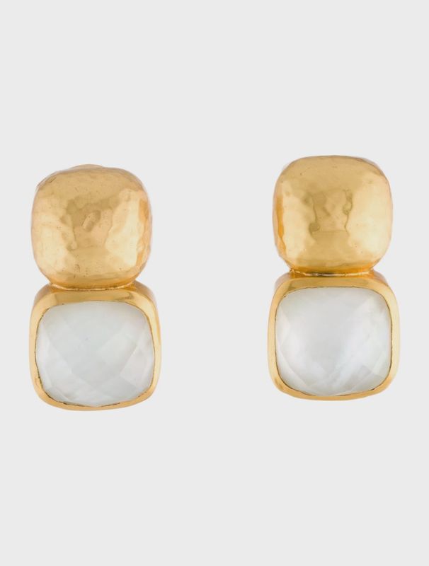 CATALINA GOLD EARRING PEARL