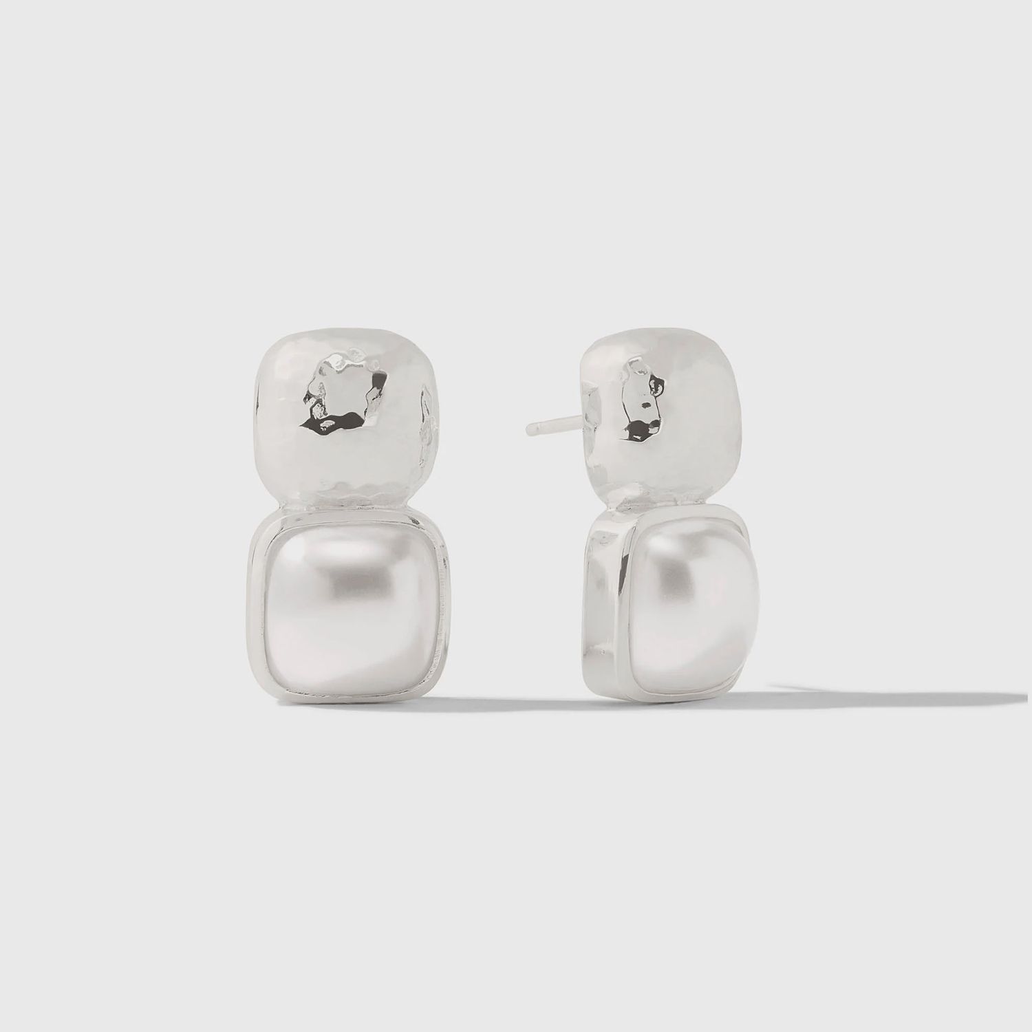 CATALINA SILVER EARRING PEARL