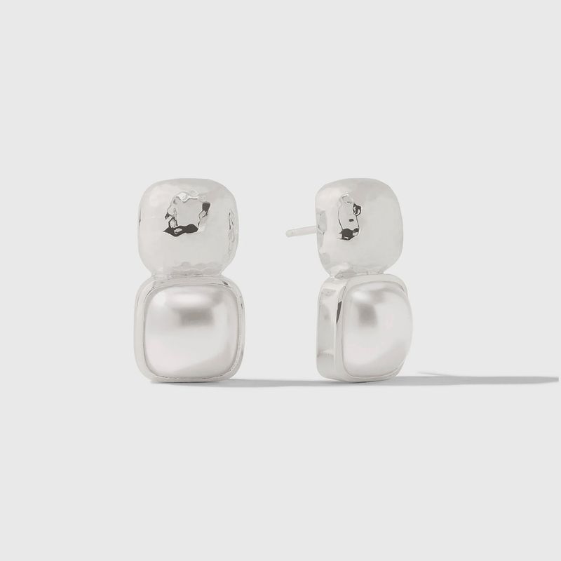 CATALINA SILVER EARRING PEARL