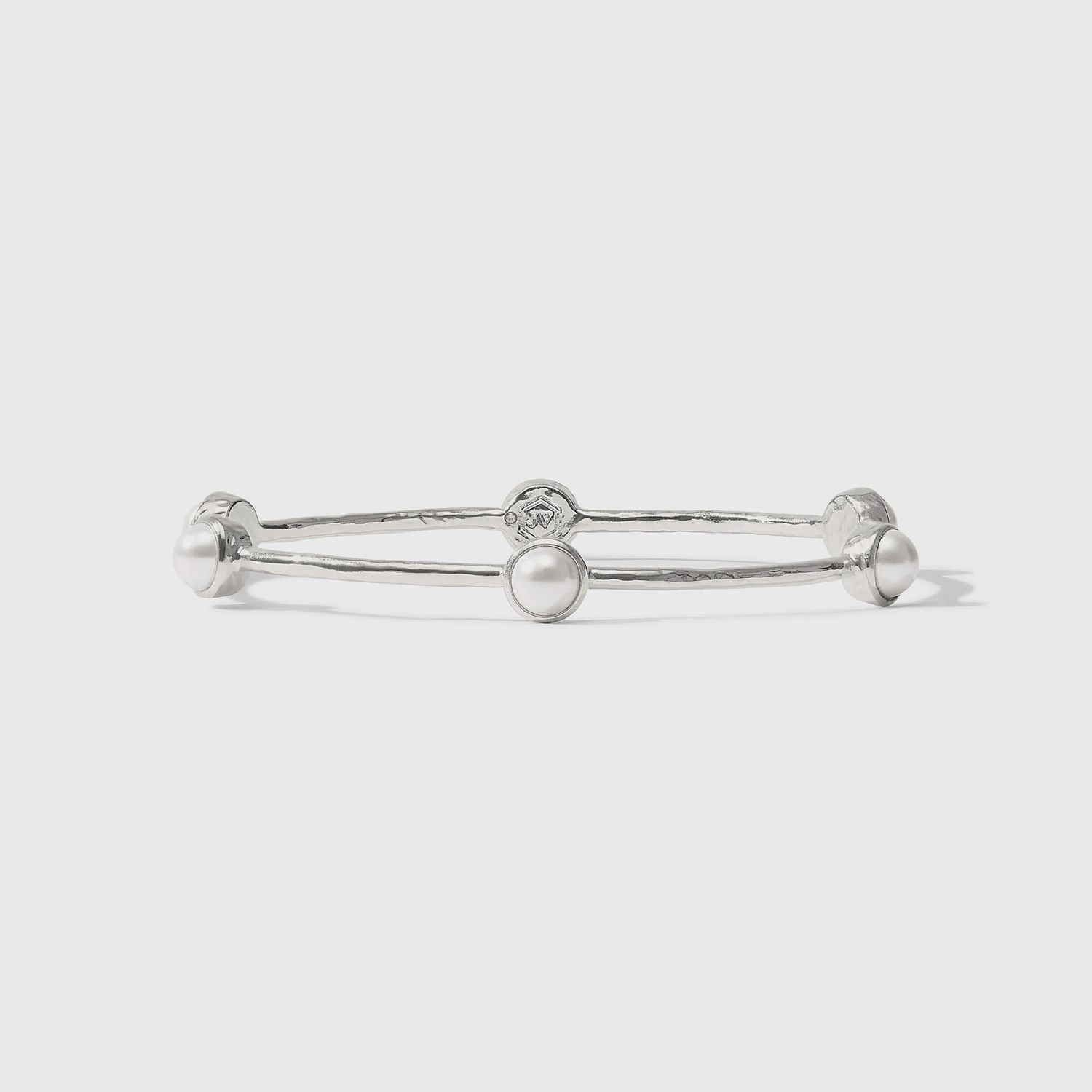 MILANO LUXE SILVER BANGLE PEARL LARGE