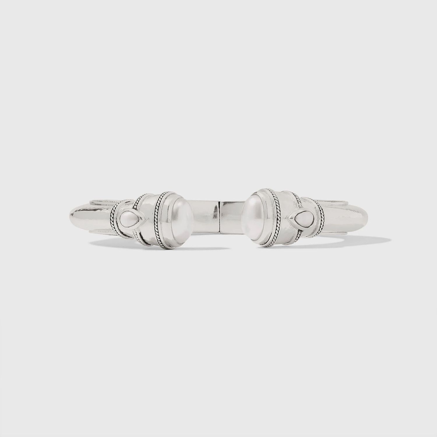 CANNES SILVER DEMI CUFF PEARL