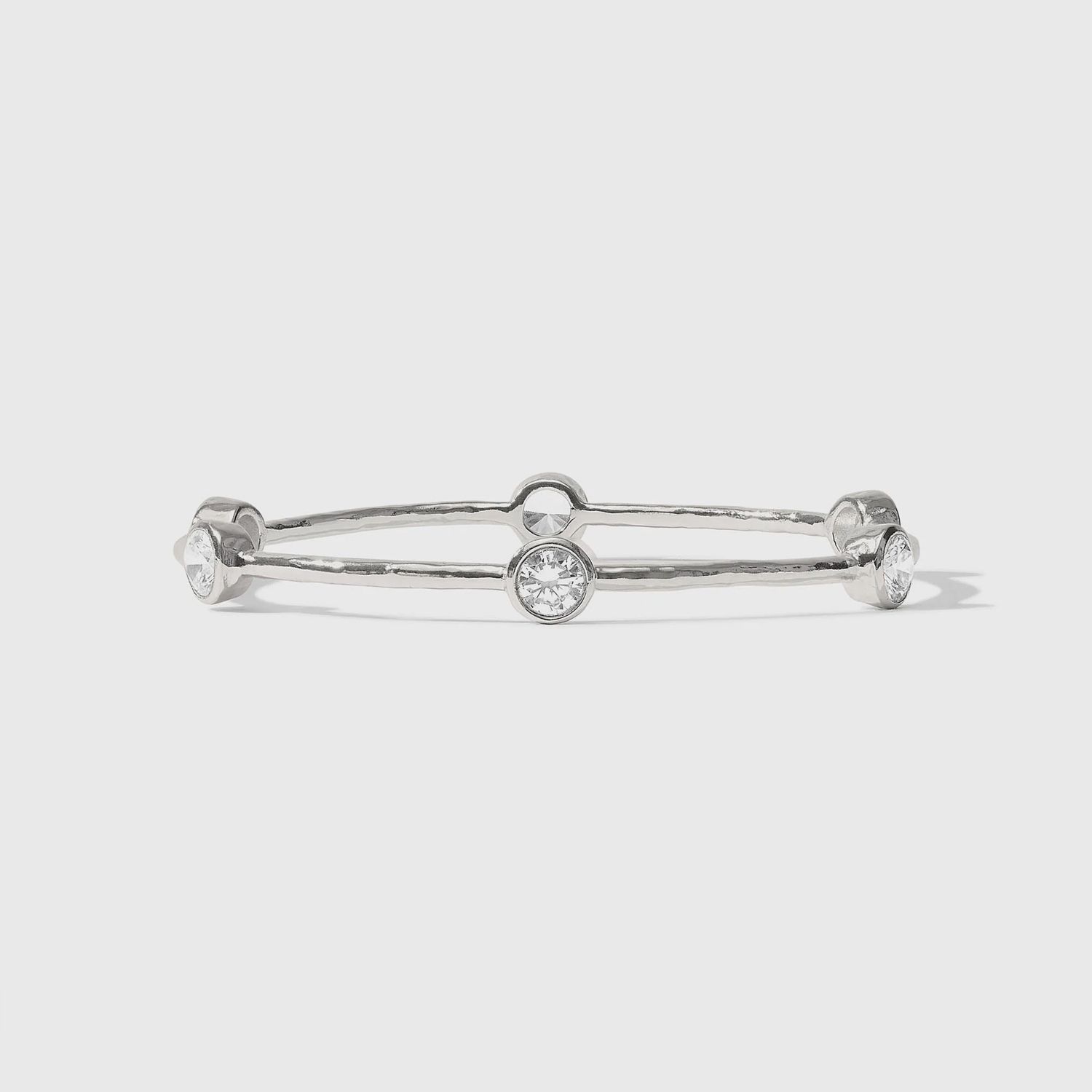 MILANO LUXE SILVER BANGLE CZ MEDIUM