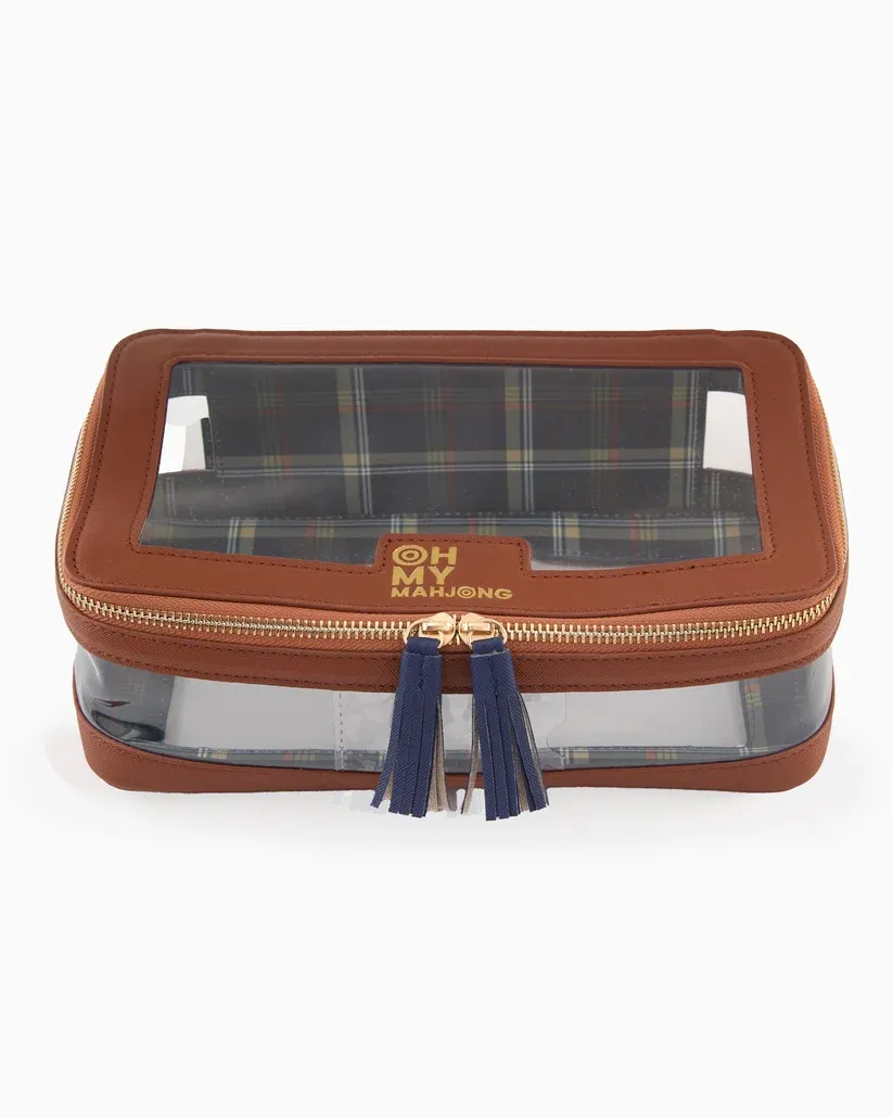 COGNAC TILE STORAGE BAG CLEAR
