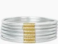 SILVER LUMINE BANGLES MED