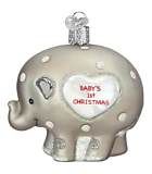 BABY'S 1ST ELEPHANT ORNAMENT