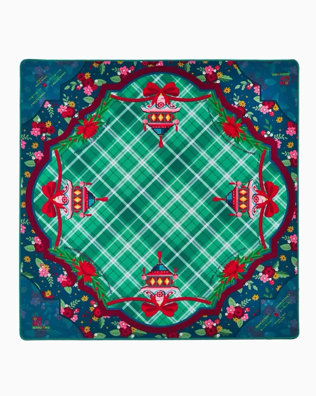 YULETIDE MAHJONG MAT IN TUBE