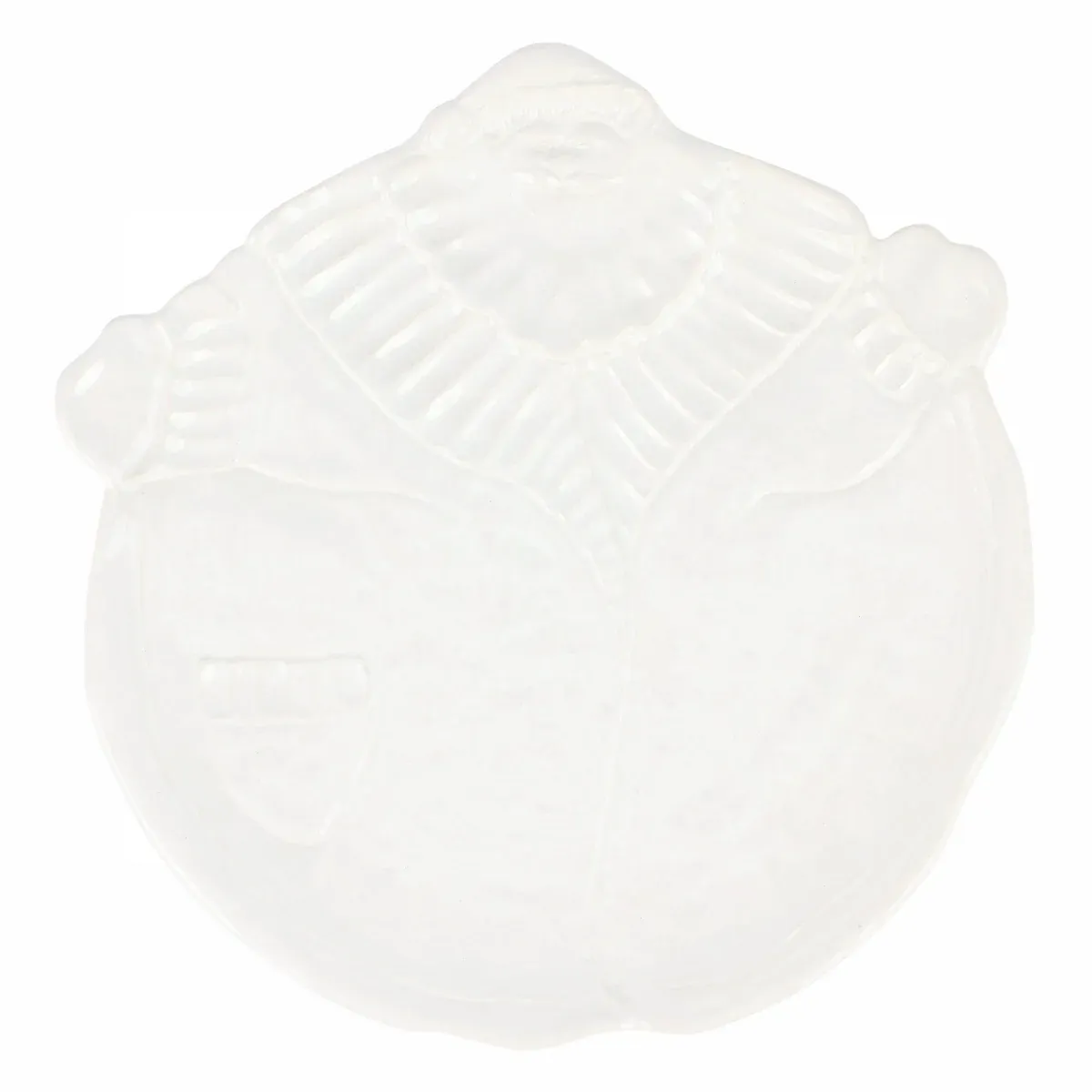PIETRA NATALE FIGURAL SANTA PLATTER