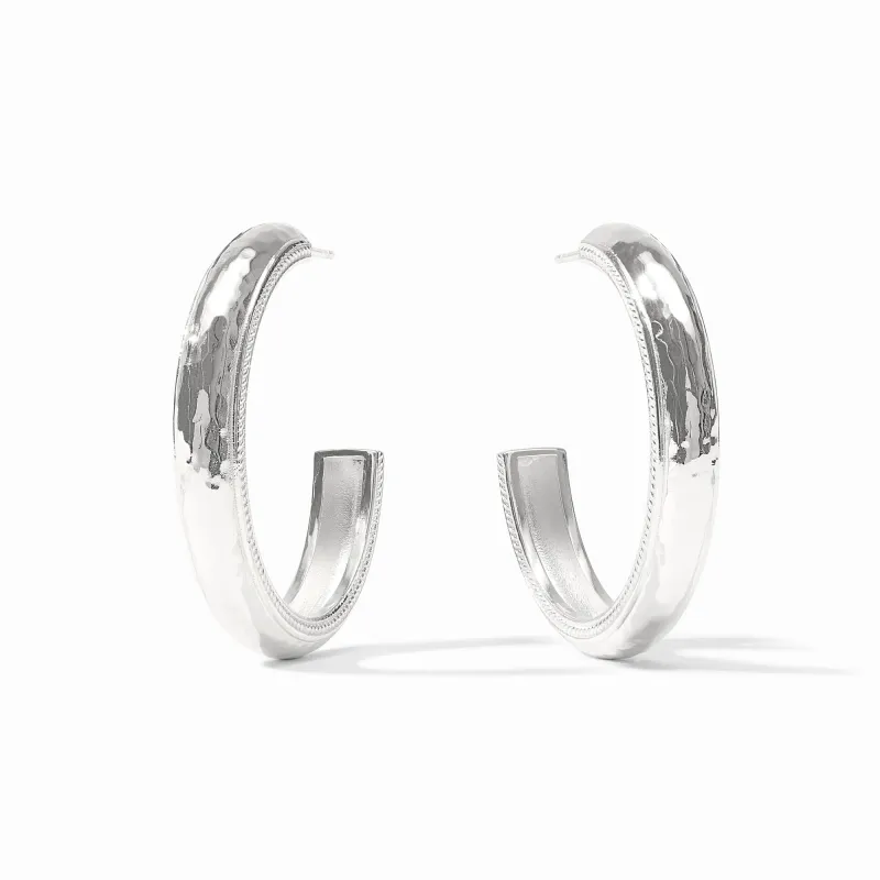 CANNES SILVER HOOP LARGE