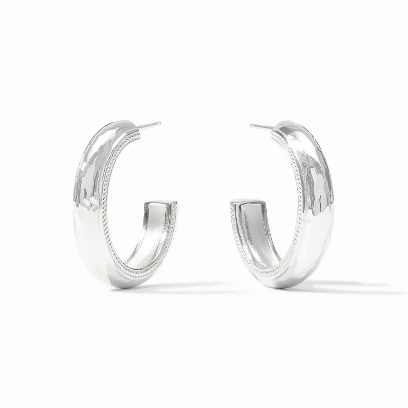 CANNES SILVER HOOP MEDIUM