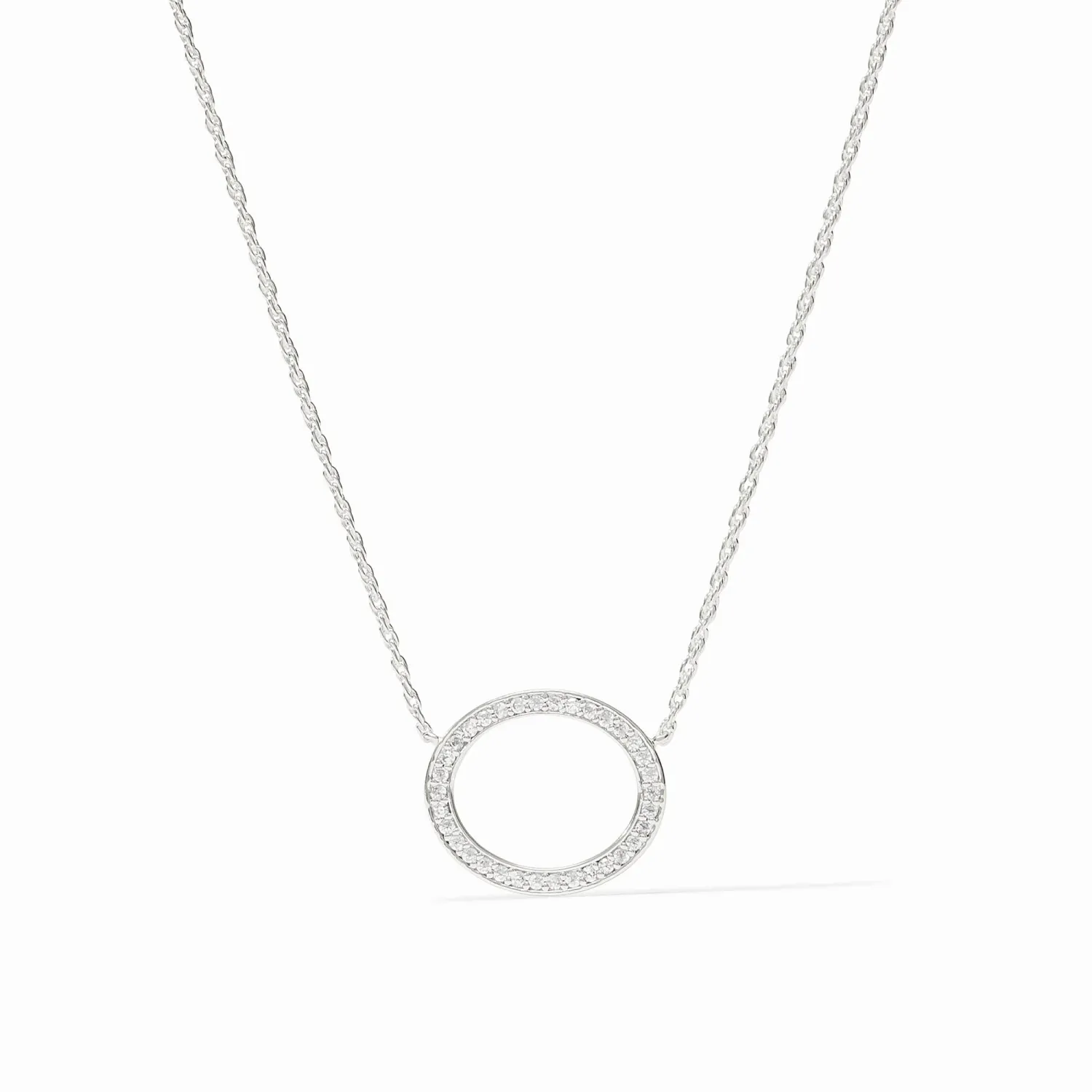 STARDUST DELICATE SILVER NECKLACE CUBIC ZIRCONIA