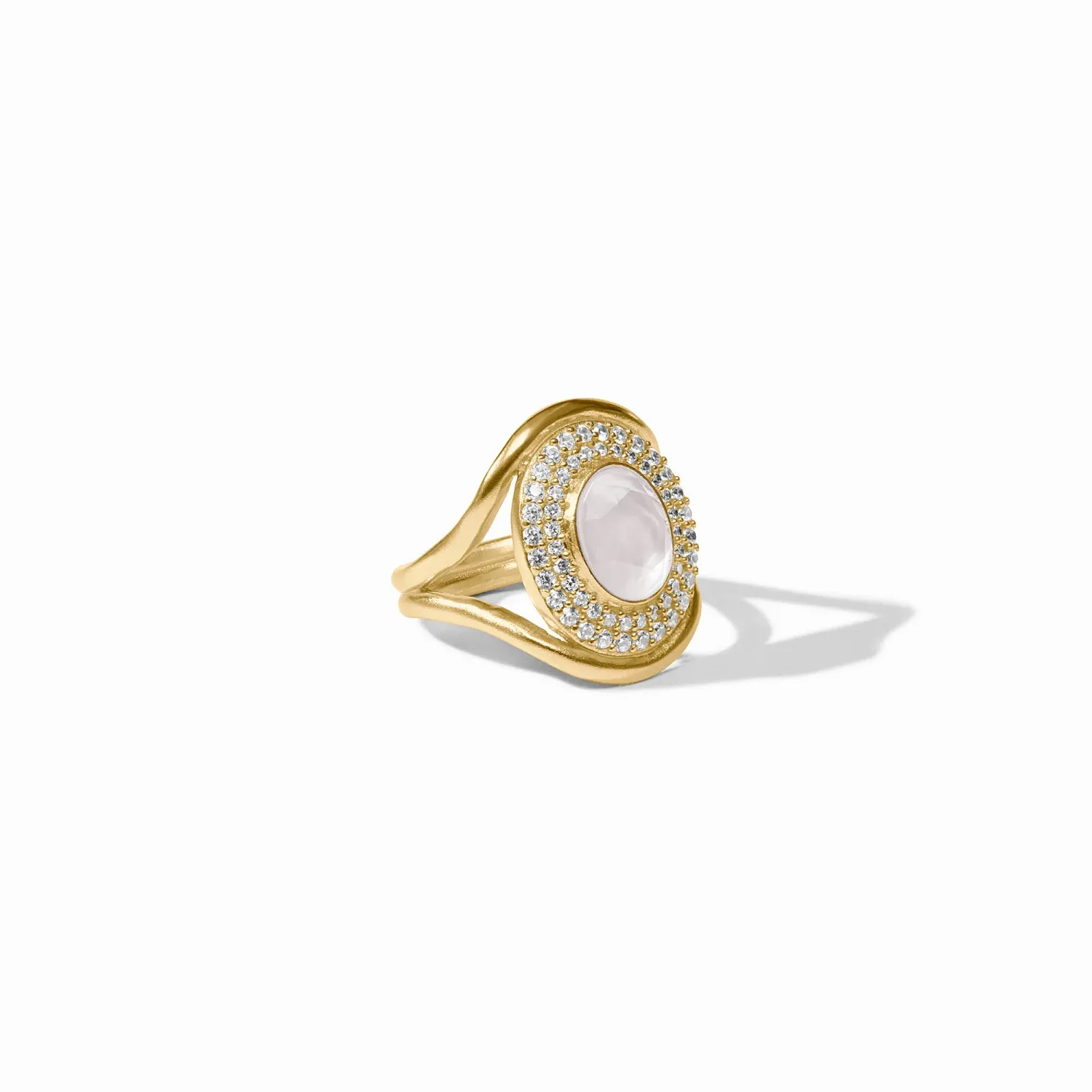 STARDUST STATEMENT RING CLEAR CRYSTAL 7