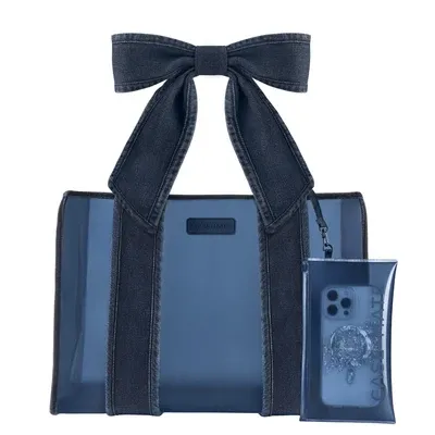 JELLY TOTE DENIM BOW