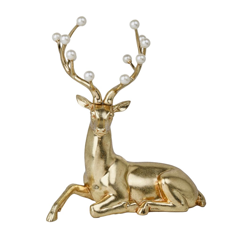 PEARL ANTLER REINDEER 12x14"