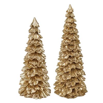 GILDED RUFFLE TREE 12"