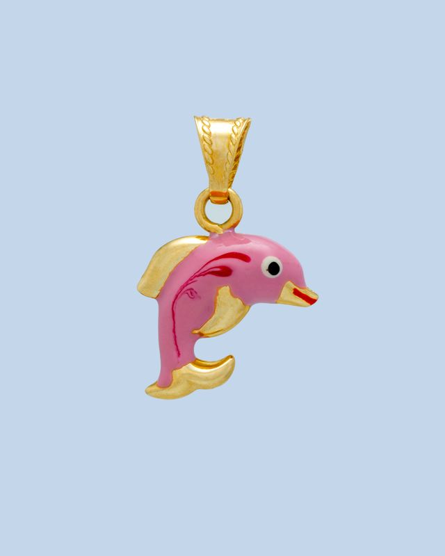 Delfin Rosa 14K
Dimensiones 22mm x 14mm
Peso 1.2g