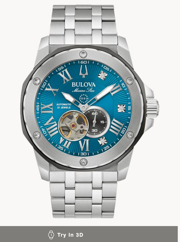 Reloj BULOVA
Marine Star Marc Anthony
Movimiento automático de corazón abierto presenta 21 joyas. Reloj de 44 mm tiene 200 m de resistencia al agua.
98D184 Reloj BULOVA
Marine Star Marc Anthony
Movimiento automático de corazón abierto presenta 21 joyas. Reloj de 44 mm tiene 200 m de resistencia al agua.
98D184