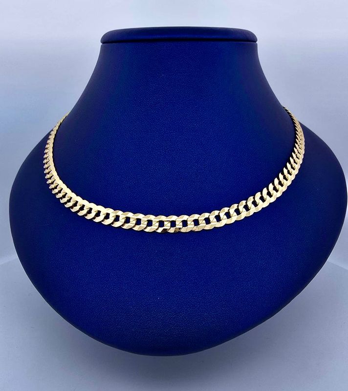 Cadena Corte Filo 10k Dimensiones 20" x 6mm Peso 17.2g DO10004409