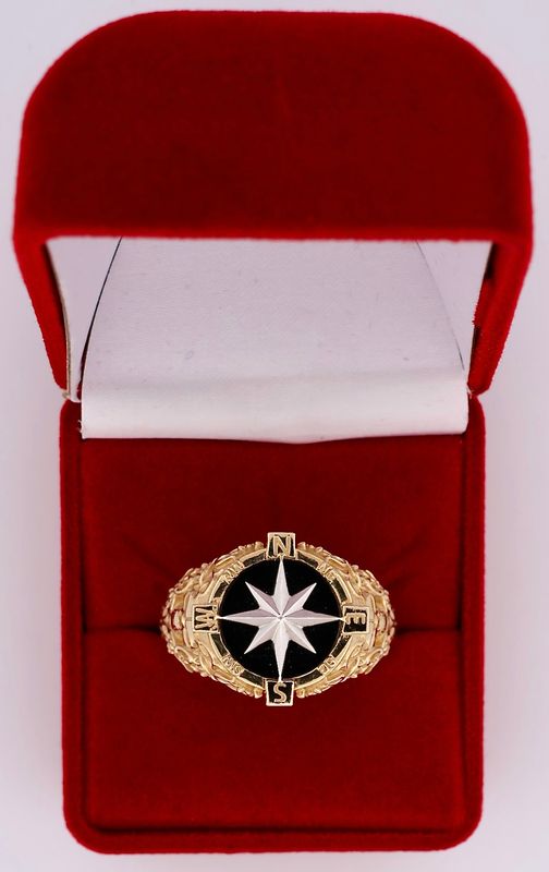 Anillo Rosa Náutica 10k Size 12 Peso 13.8g HO100011071