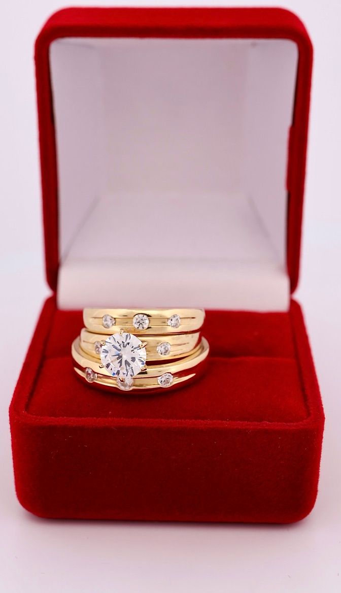 Trío de Matrimonio 14k Size 7 - 10 Peso 8.05g CO100012251