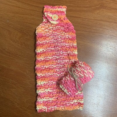 2pc Knit Dishcloth and Dish Towel Set