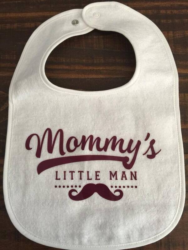 Mommy's Little Man Baby Bib
