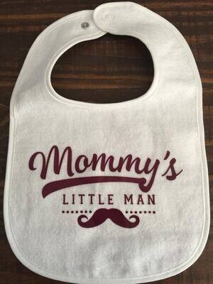 Mommy's Little Man Baby Bib