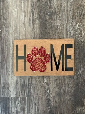 Home Dog Print String Art