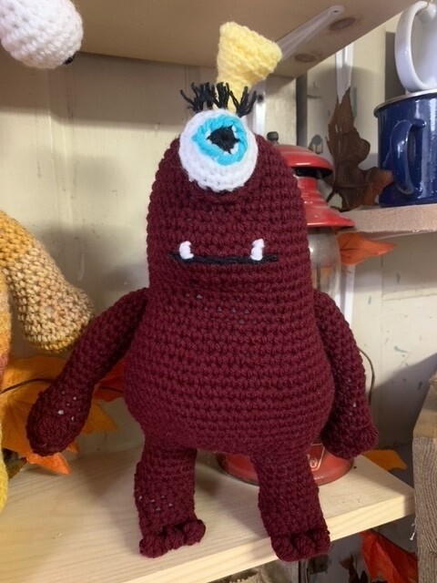 Red Cyclops Monster Plushie