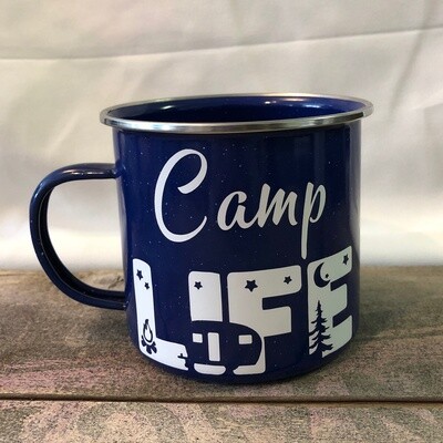 Camp Life Tin Mug