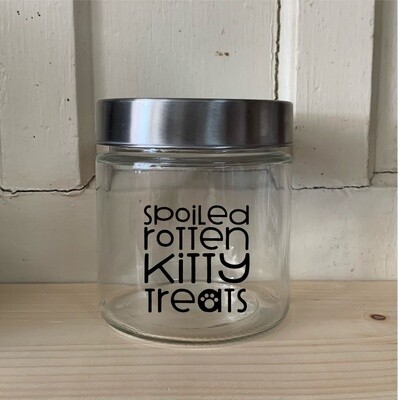 Spoiled Rotten Kitty Treats Treat Jar