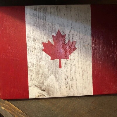 Canada Flag  Wooden Sign