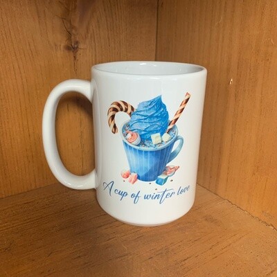 A Cup Of Winter Love Design For Drinkware
