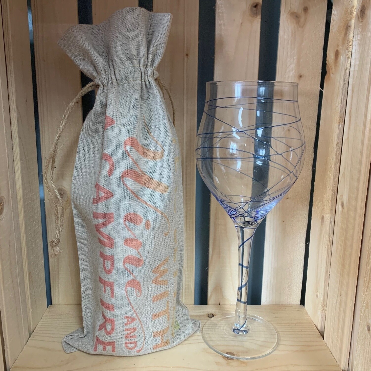 Life is Better with Wine and a Campfire Wine Bag