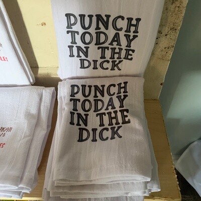 Punch Today In The Dick Tea Towel