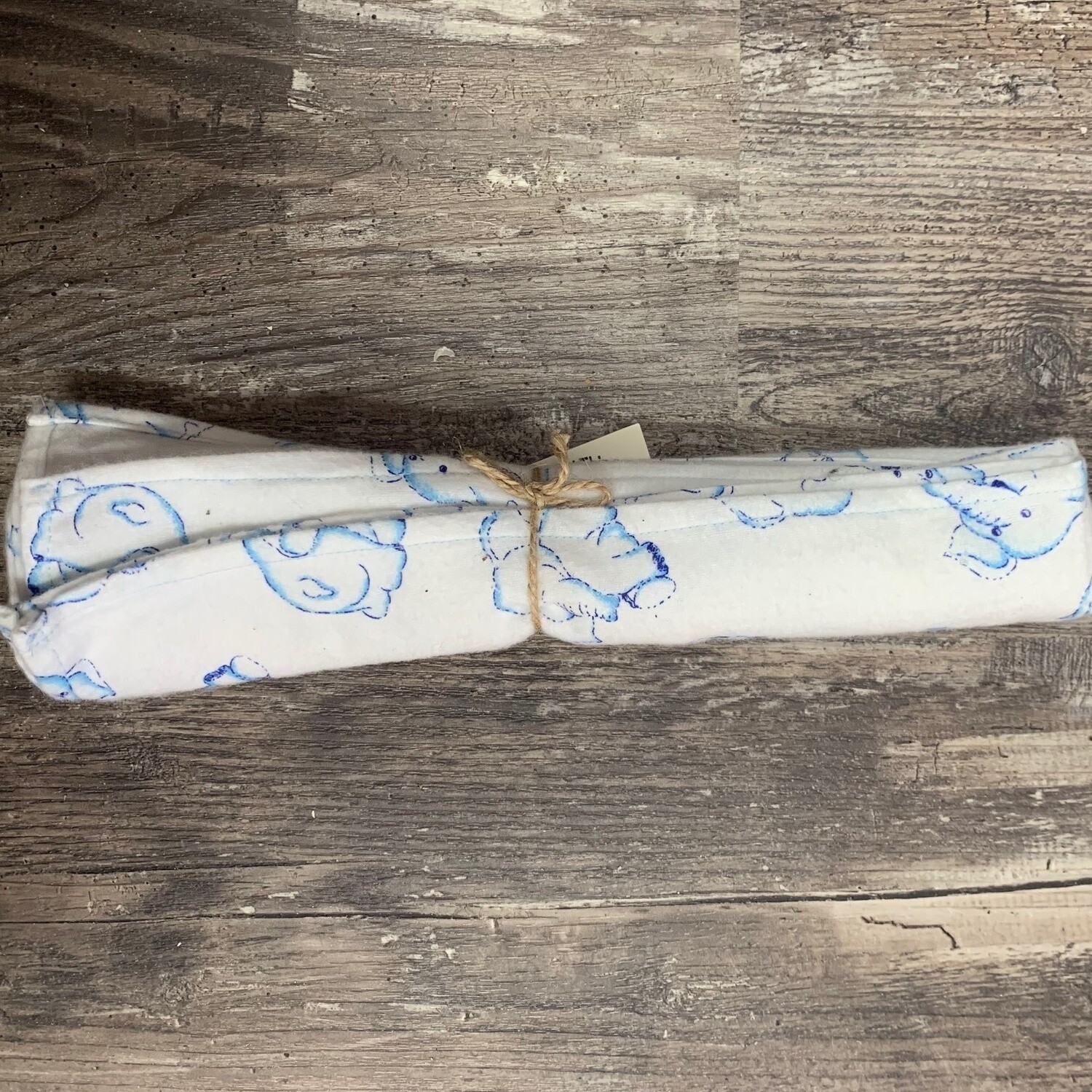 Blue Elephant Burp Cloth