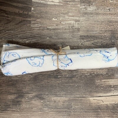 Blue Elephant Burp Cloth