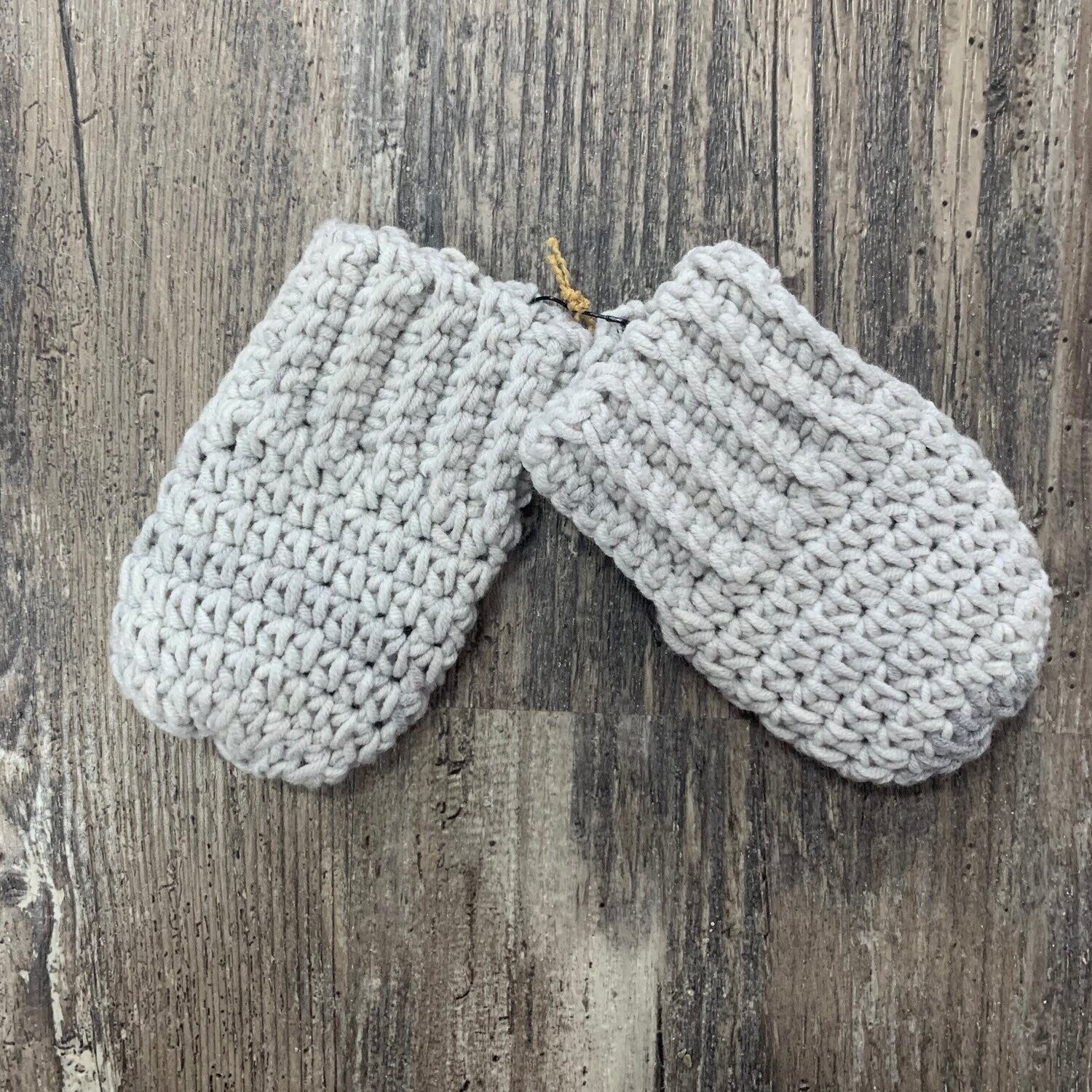 Grey Baby Mitts