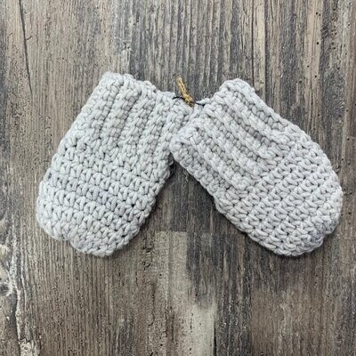 Grey Baby Mitts