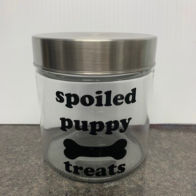 Spoiled Puppy Dog Treat Jar